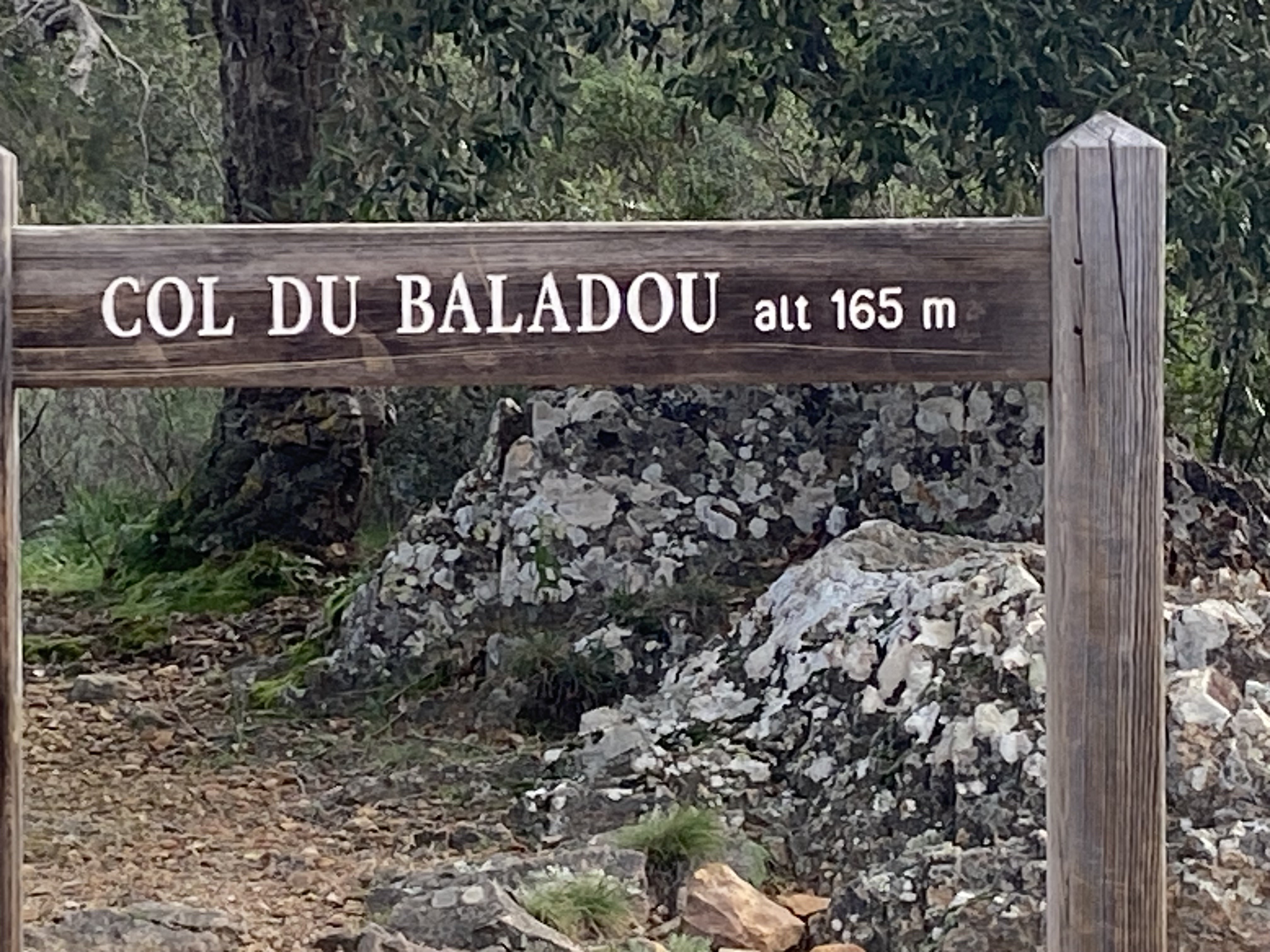 Début du col